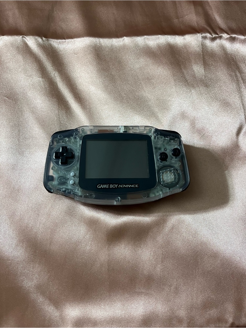 Nintendo Game Boy Advance - Clear/Transparent Shell with Black Trim